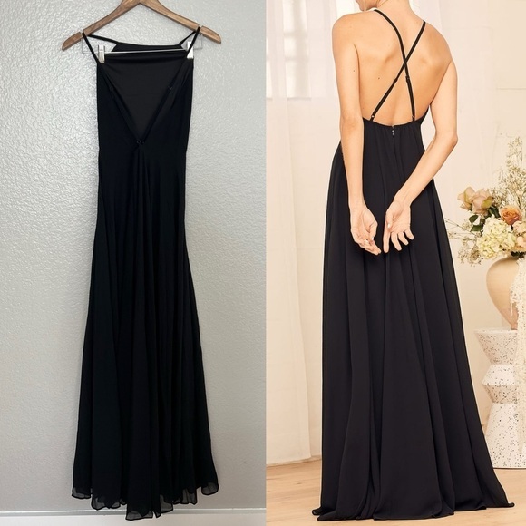 NWOT Mythical Kind of Love Black Maxi Dress - Picture 3 of 8